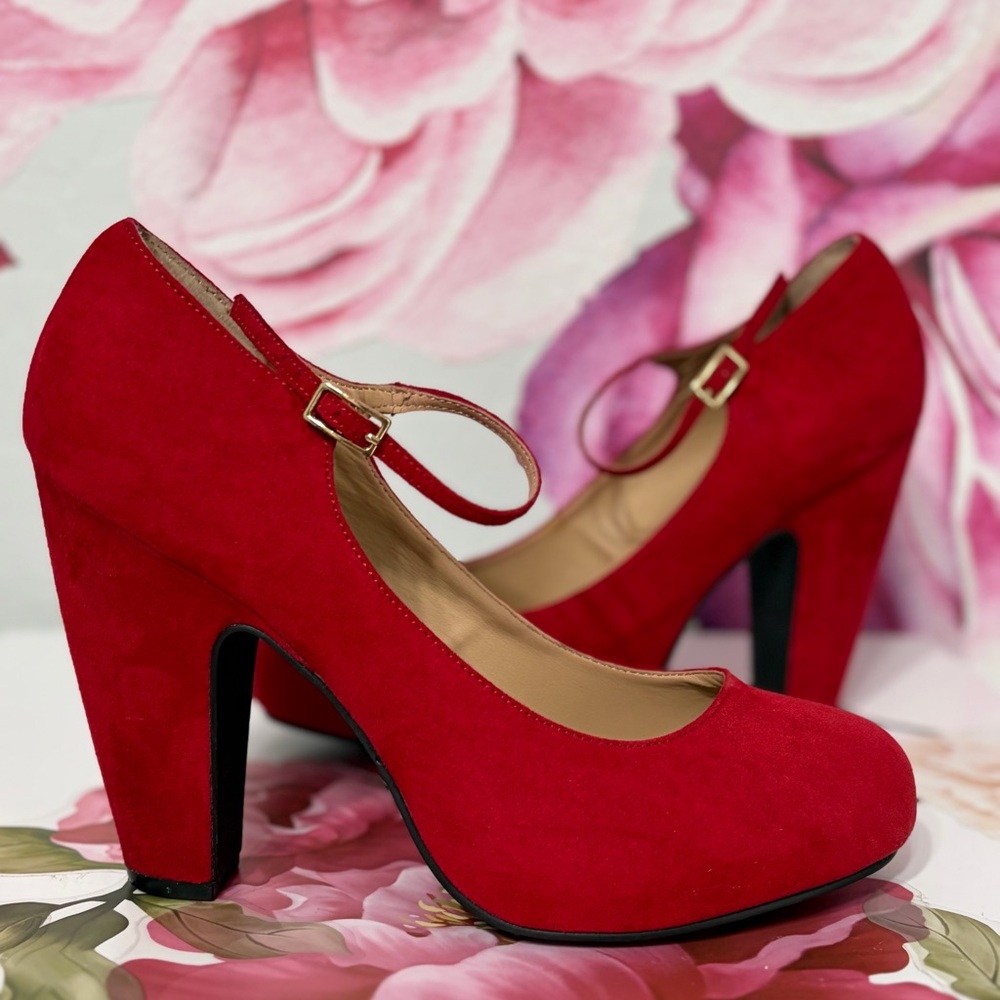 American Rag Red Heels with Strap